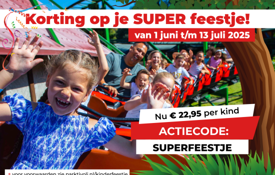 Kinderfeestactie 1 juni – 13 juli 2025 Kinderfeestactie 1 juni - 13 juli 2025