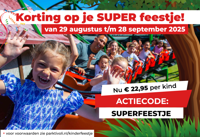 Kinderfeestactie aug - sept 2025