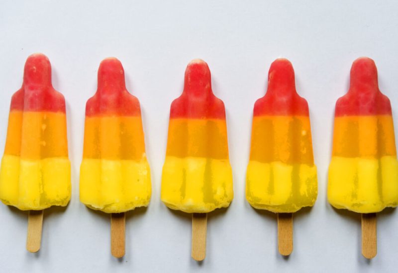 DEN HAAG - De Raket, het waterijsje van Ola met de smaken framboos, sinaasappel en ananas, viert het 50-jarig jubileum. ANP VALERIE KUYPERS